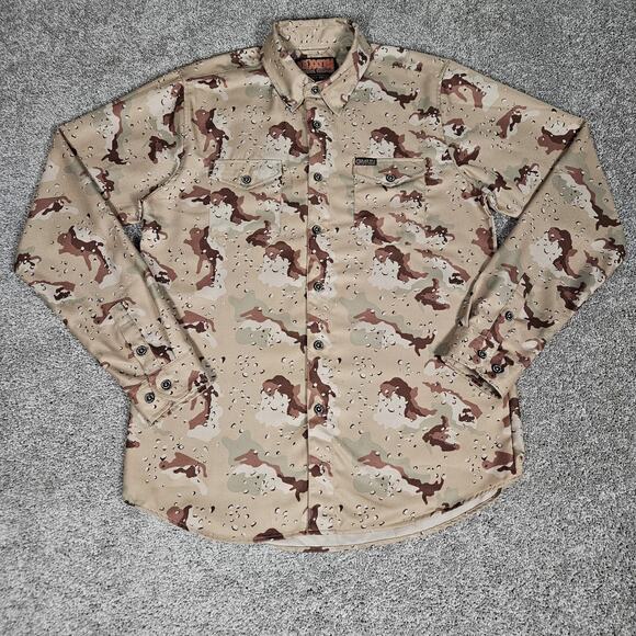 Dixxon Flannel Shirt Mens LT Black Rifle Coffee Chocolate Chip Desert Camo - Picture 2 of 10